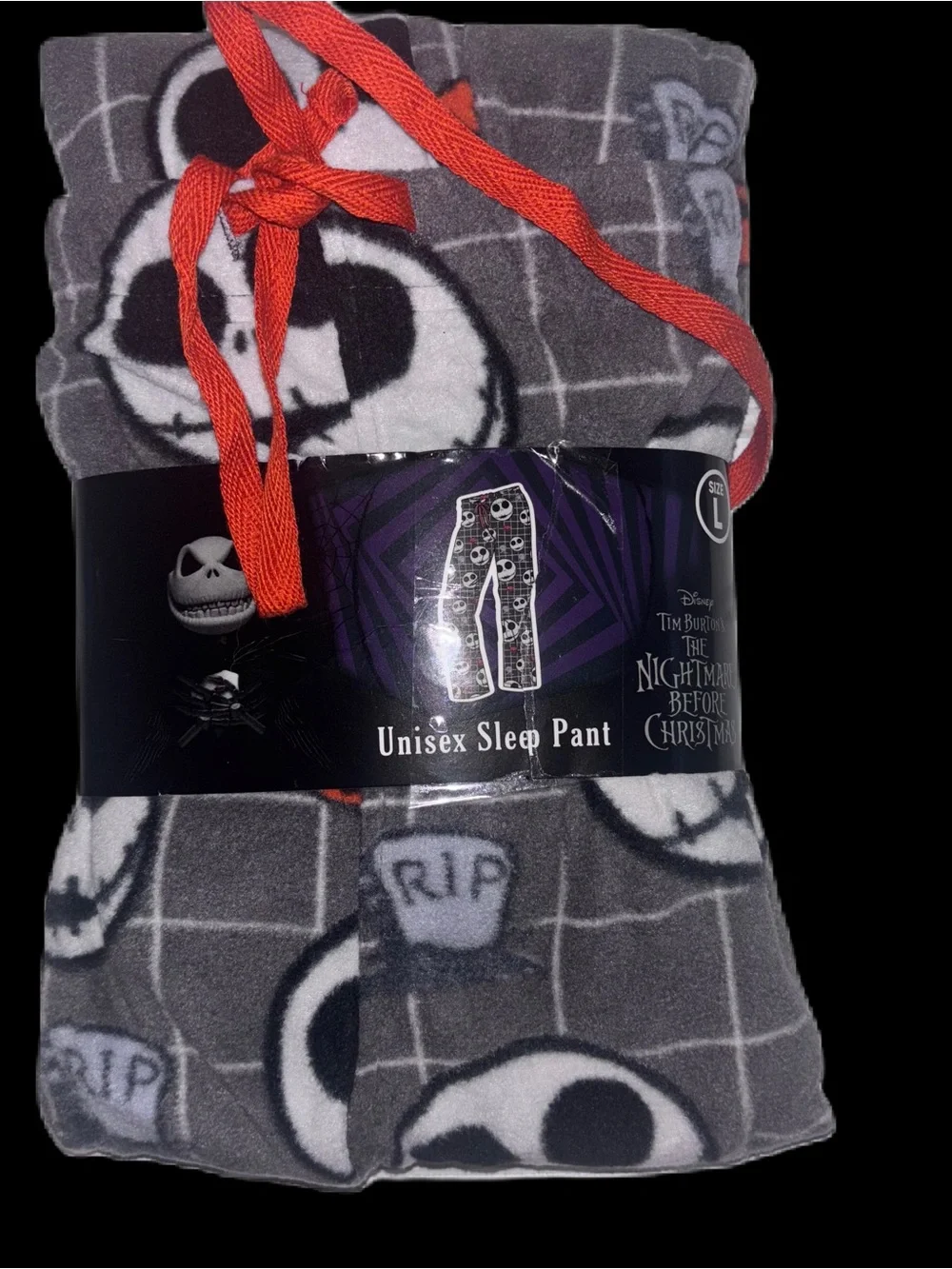 The Nightmare Before Christmas NBC Unisex Sleep Pants - Jack in Grey Grid print
